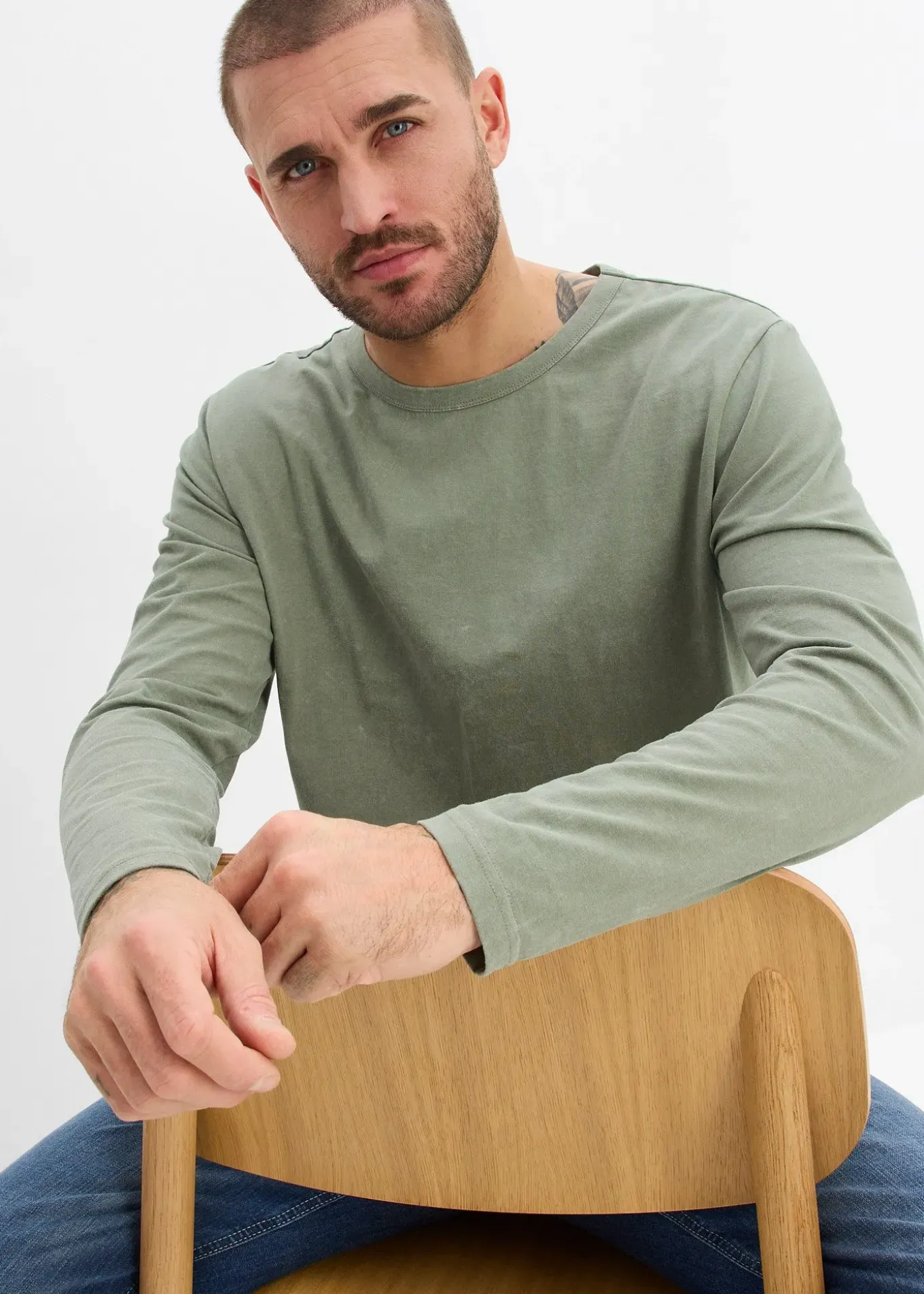 T-shirt manches longues 100% coton