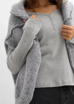 T-shirt manches longues 100% coton