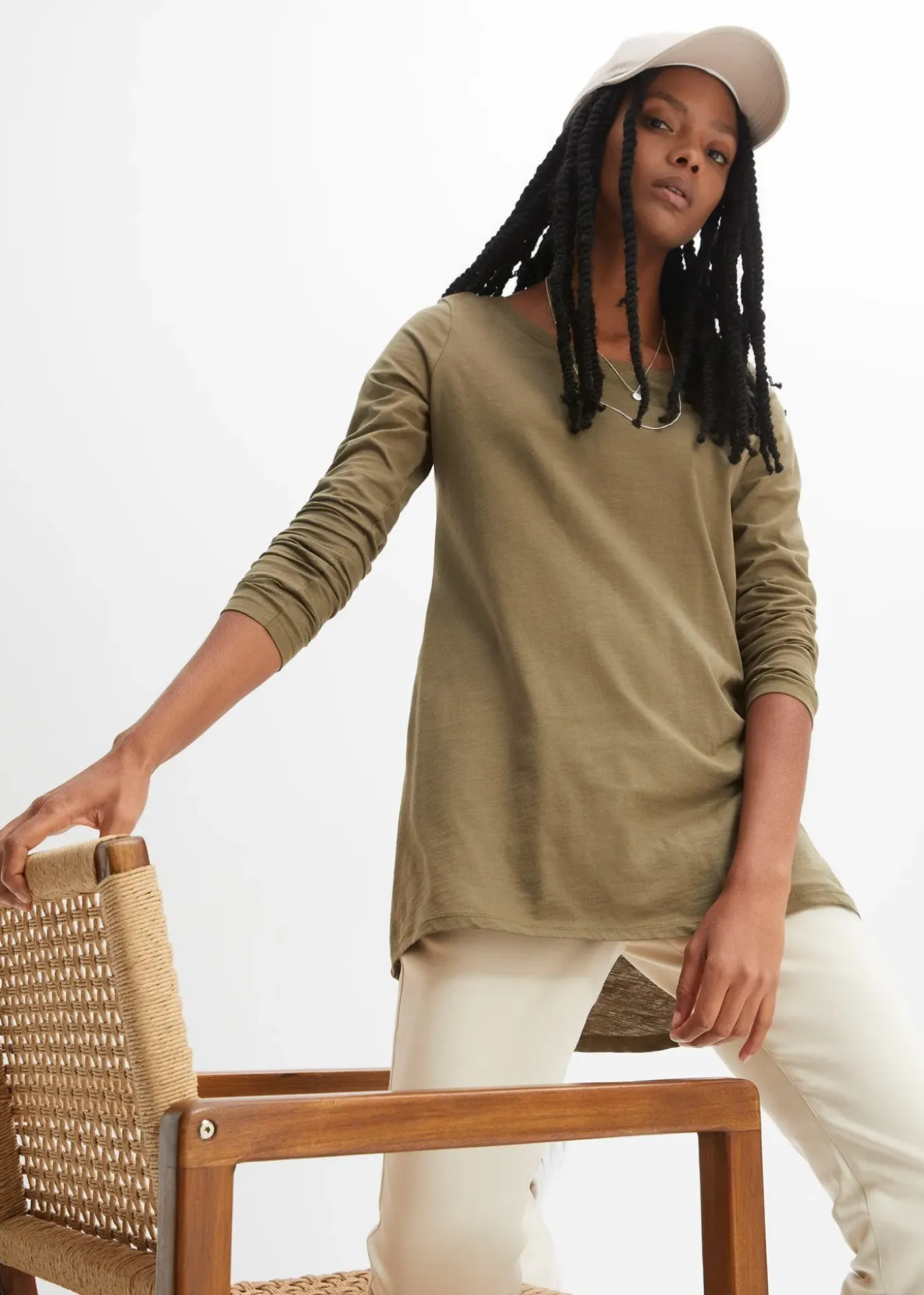 T-shirt manches longues 100% coton