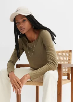 T-shirt manches longues 100% coton