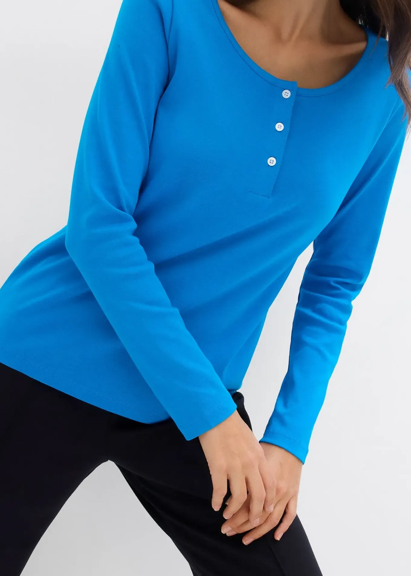 T-shirt manches longues à col rond