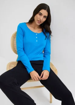 T-shirt manches longues à col rond