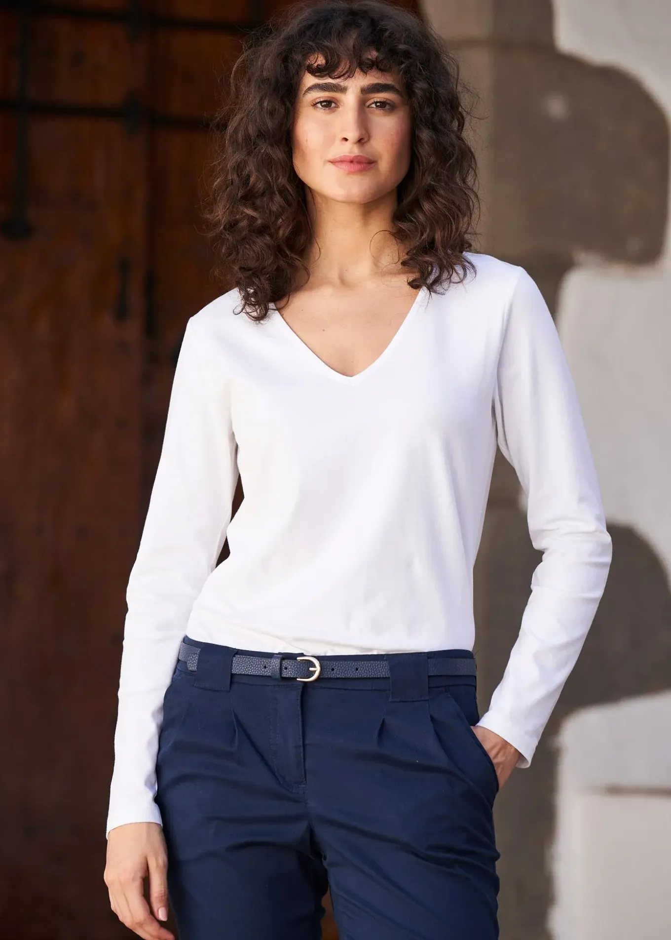 T-shirt manches longues 100% coton