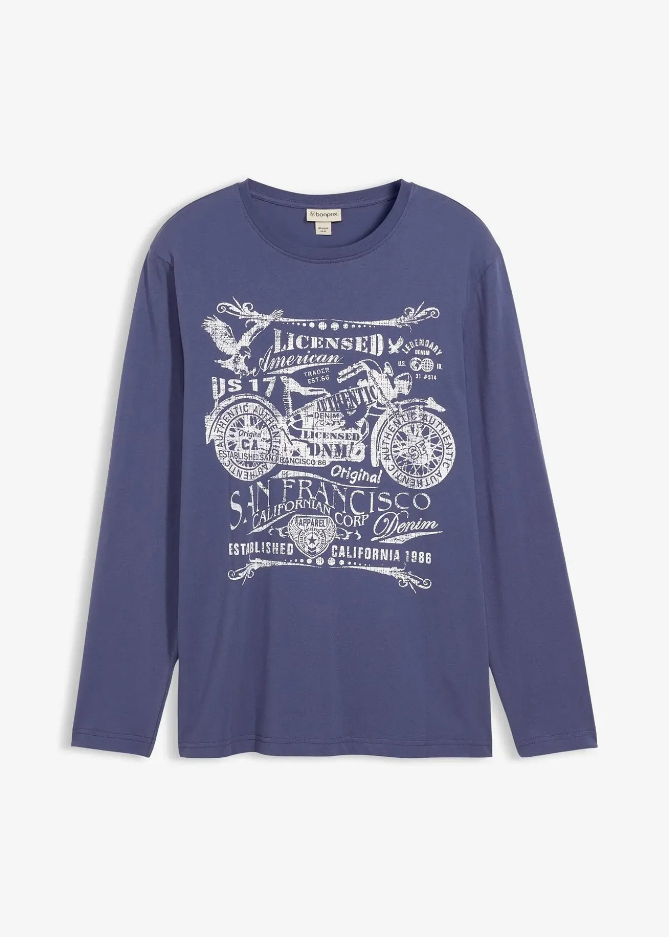 T-shirt manches longues 100% coton