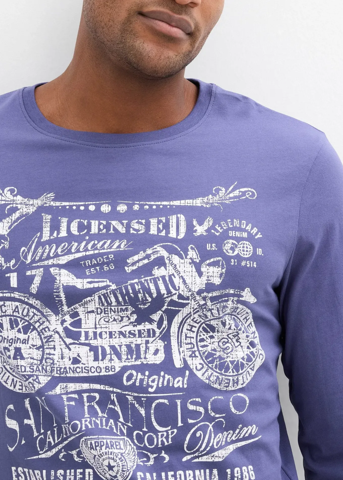 T-shirt manches longues 100% coton