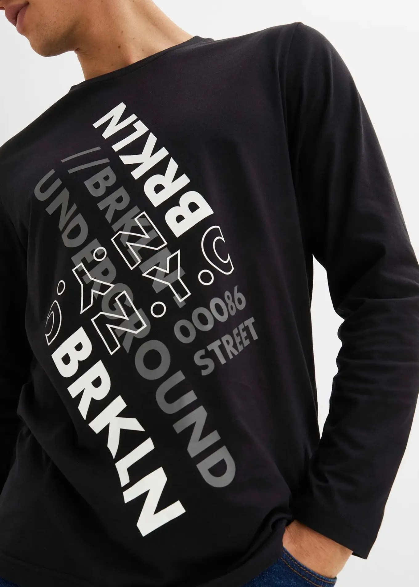 T-shirt manches longues 100% coton