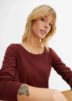 T-shirt manches longues 100% coton