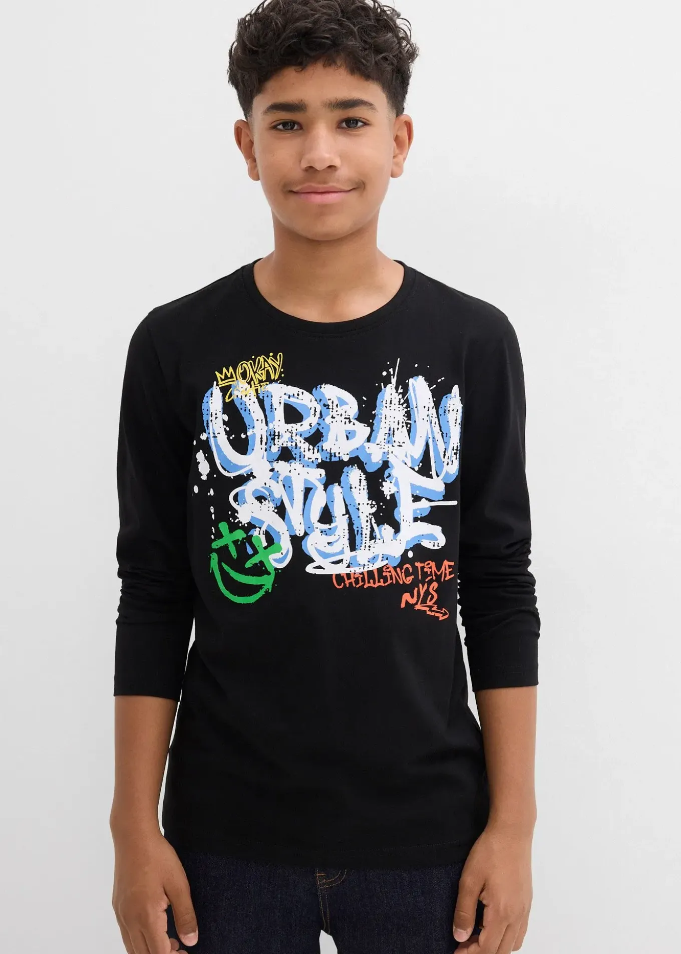 T-shirt manches longues 100% coton