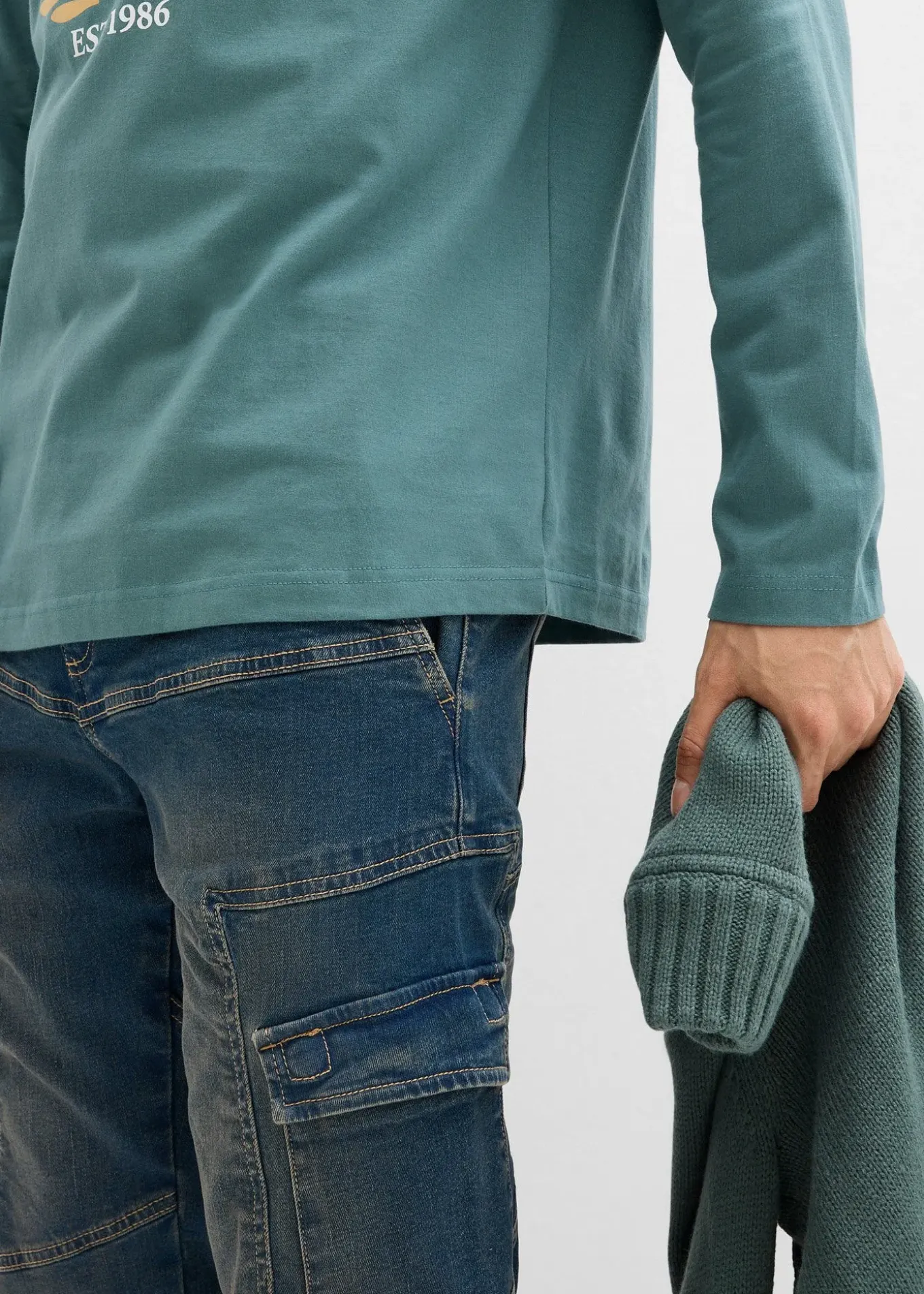 T-shirt manches longues 100% coton