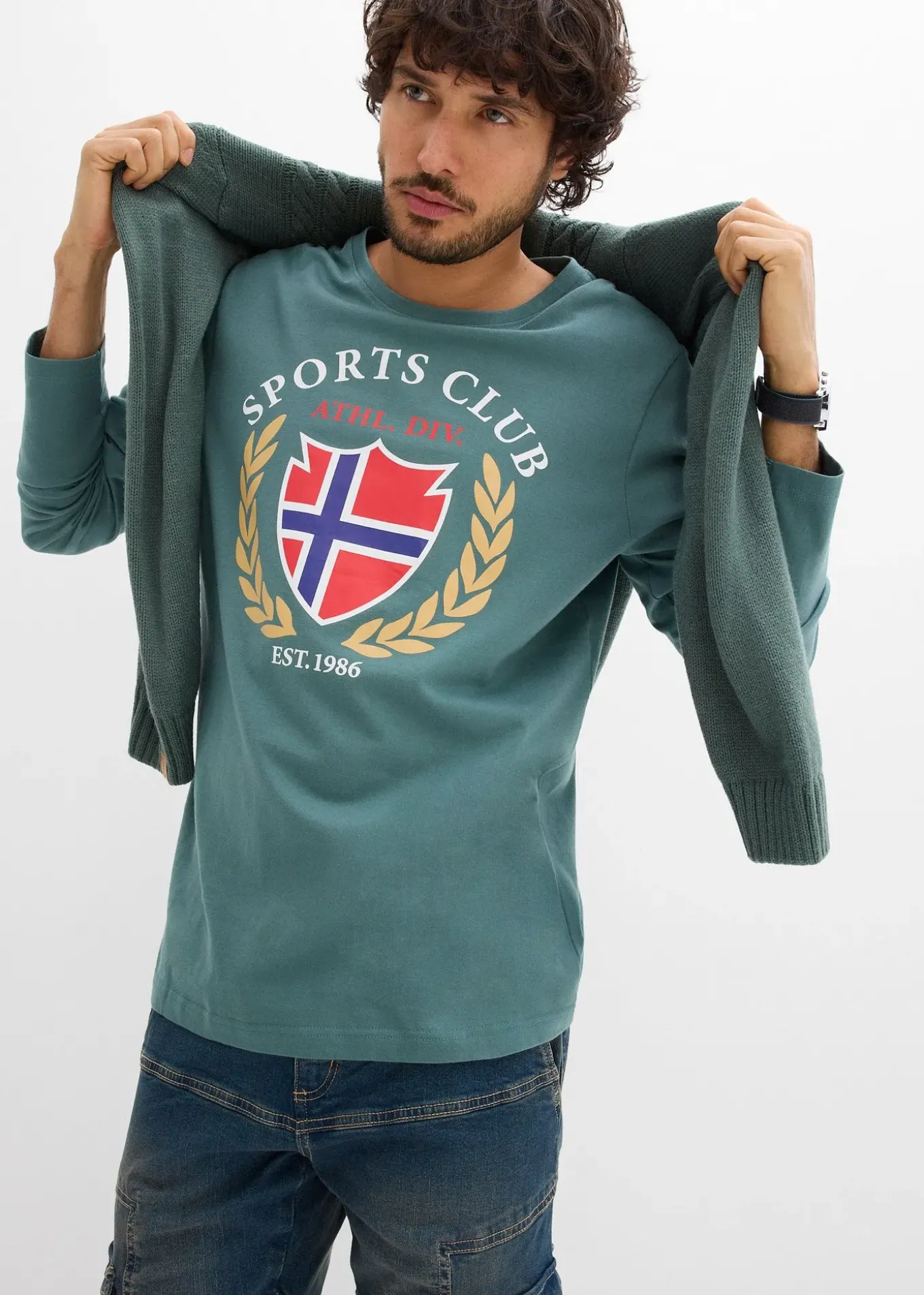 T-shirt manches longues 100% coton