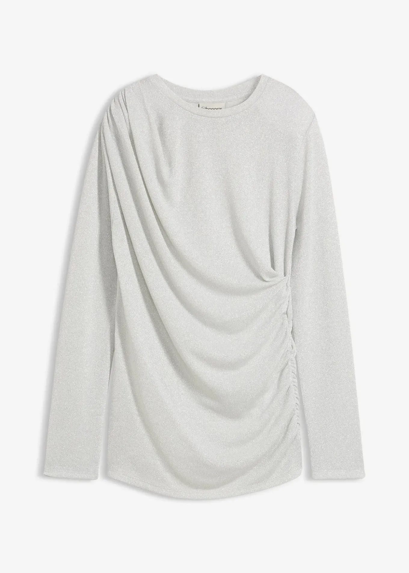 T-shirt manches longues à fronces