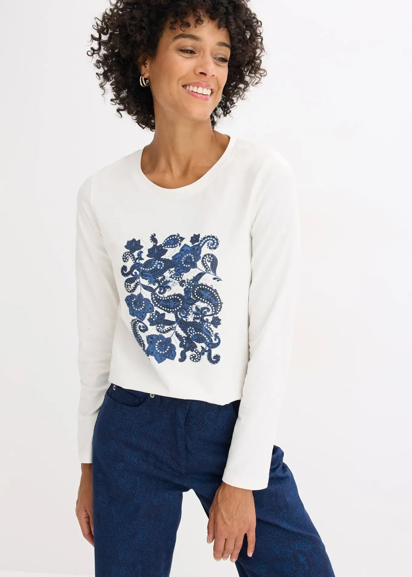 T-shirt manches longues à imprimé