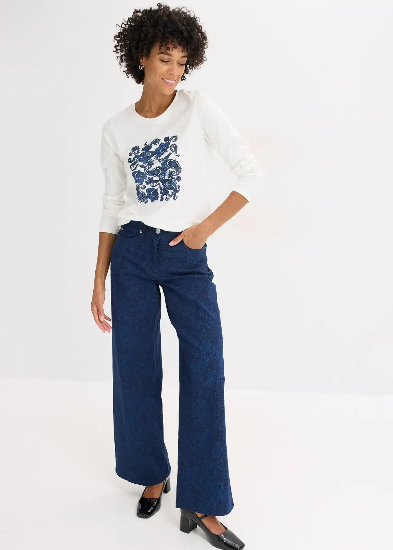 T-shirt manches longues à imprimé