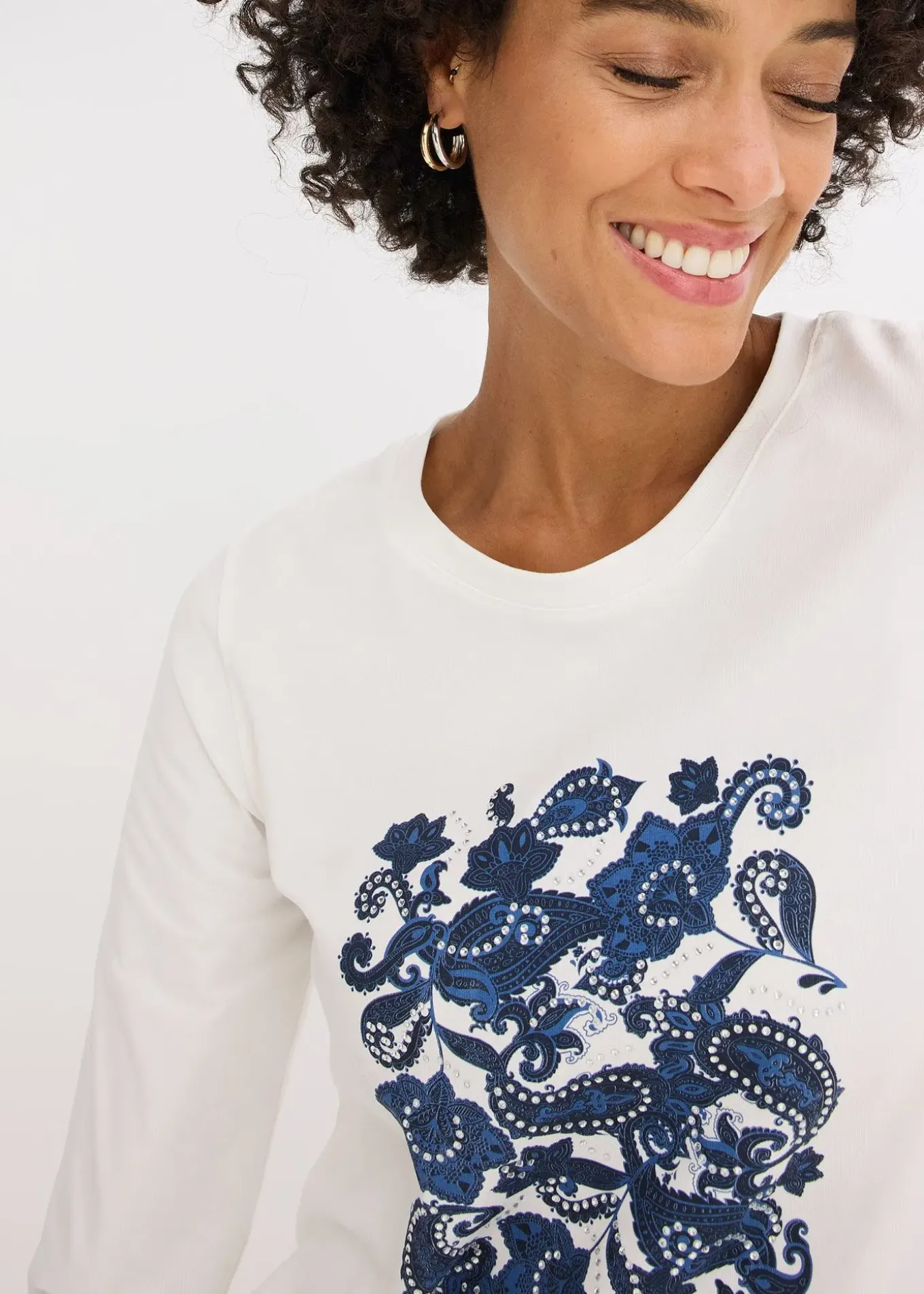 T-shirt manches longues à imprimé