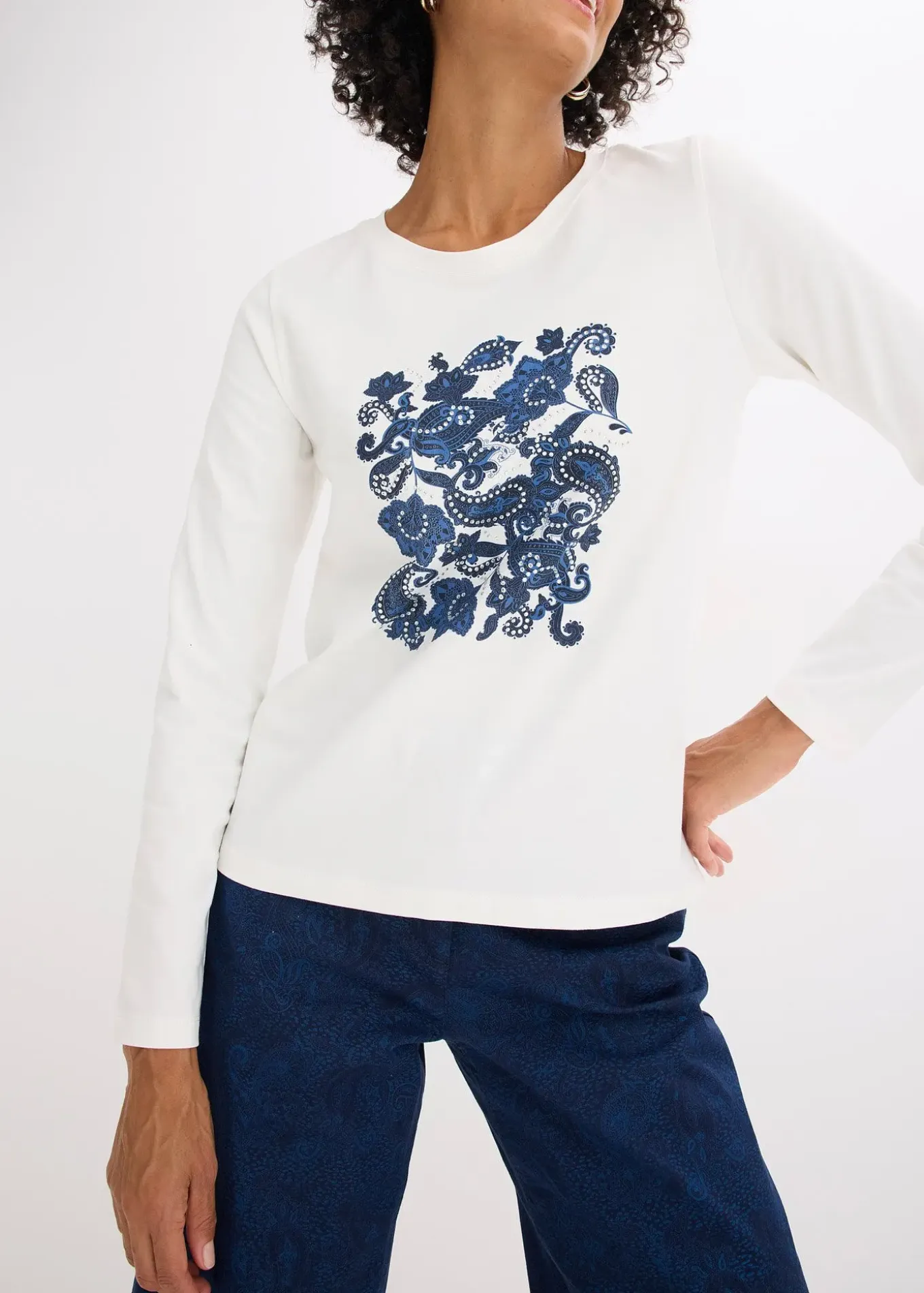 T-shirt manches longues à imprimé