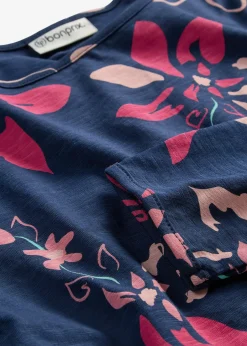 T-shirt manches longues à imprimé floral