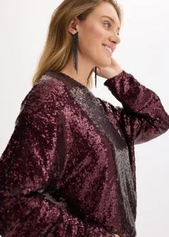 T-shirt manches longues à sequins