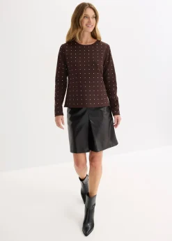 T-shirt manches longues à strass