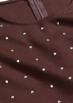 T-shirt manches longues à strass