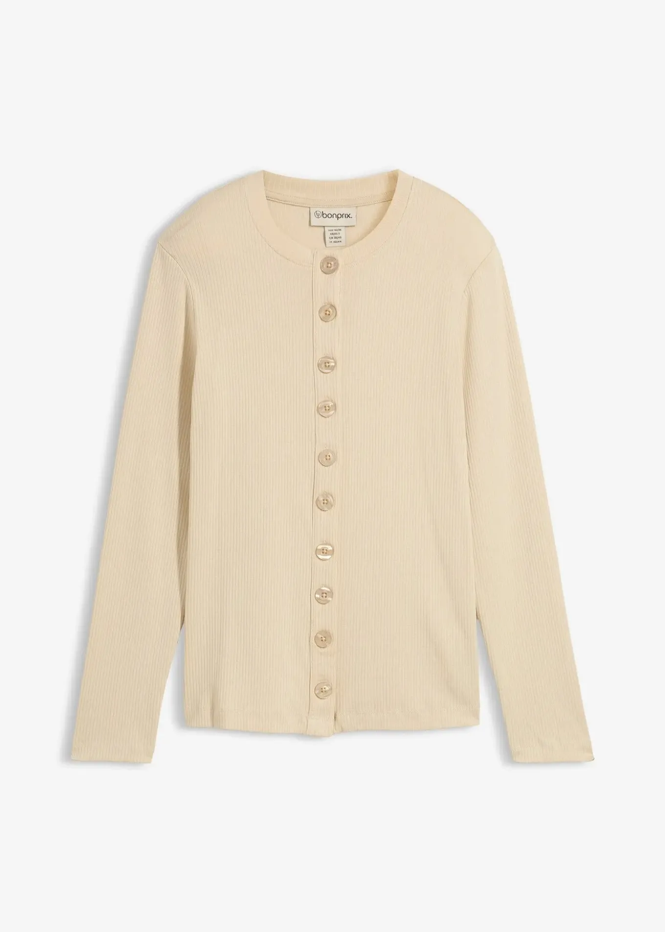 T-shirt manches longues côtelé