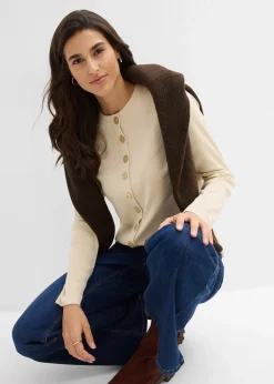 T-shirt manches longues côtelé