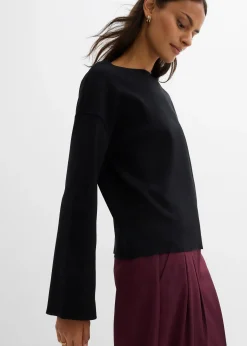 T-shirt manches longues côtelé