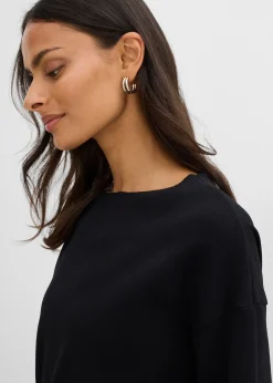 T-shirt manches longues côtelé