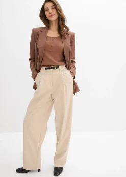 T-shirt manches longues côtelé