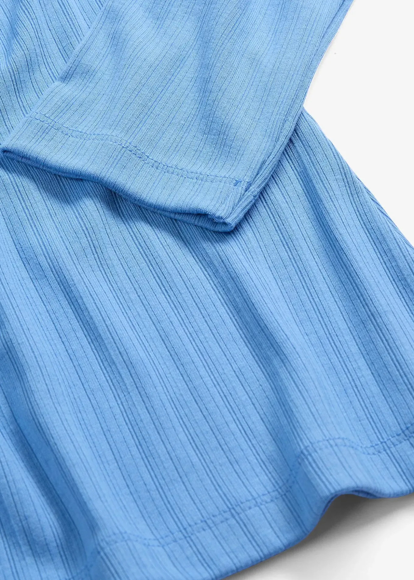 T-shirt manches longues côtelé