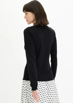 T-shirt manches longues côtelé