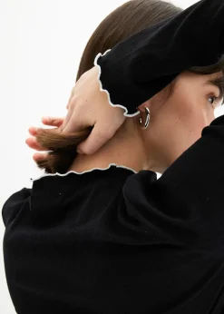 T-shirt manches longues côtelé