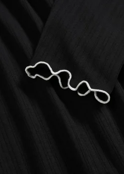 T-shirt manches longues côtelé