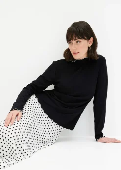 T-shirt manches longues côtelé