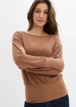 T-shirt manches longues doux avec viscose