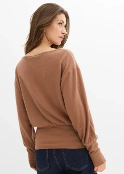 T-shirt manches longues doux avec viscose