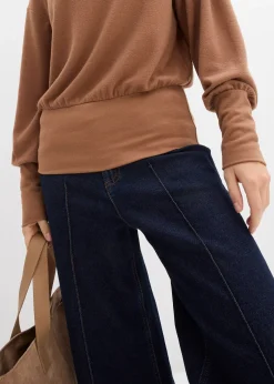 T-shirt manches longues doux avec viscose