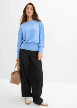 T-shirt manches longues doux avec viscose