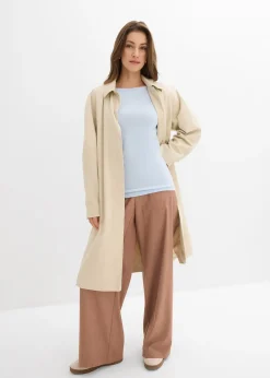 T-shirt manches longues doux en viscose mélangée