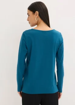 T-shirt manches longues détails œillets