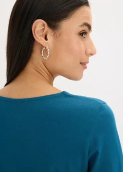 T-shirt manches longues détails œillets