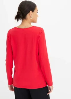 T-shirt manches longues détails œillets