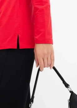 T-shirt manches longues détails œillets