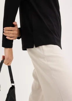 T-shirt manches longues détails œillets