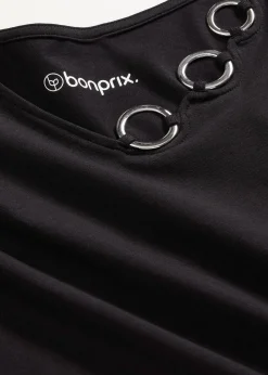 T-shirt manches longues détails œillets