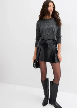 T-shirt manches longues effet lurex