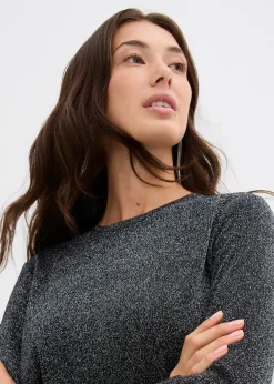 T-shirt manches longues effet lurex