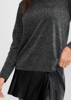 T-shirt manches longues effet lurex