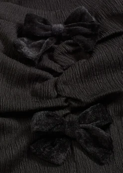 T-shirt manches longues en crêpe texturé