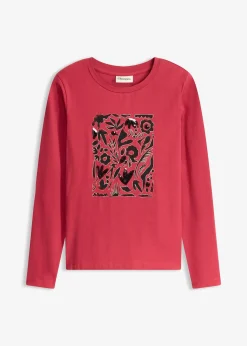 T-shirt manches longues en coton extensible