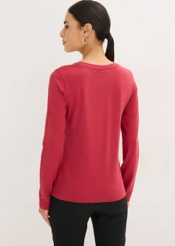 T-shirt manches longues en coton extensible